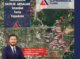 İSTANBUL/TUZLA/TEPEÖREN MAH/1.000 m2-90.000 m2 ARASINDA/SATILIK ARSALAR