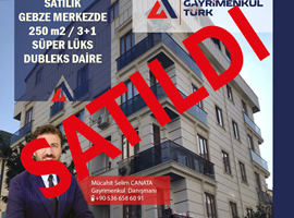 GAYRİMENTÜRK GÜVENCESİYLE KOCAELİ GEBZE ŞEHİR MERKEZİNDE 3+1 DUBLEKS DAİRE;